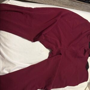 Liz Claiborne Burgundy Jumpsuit